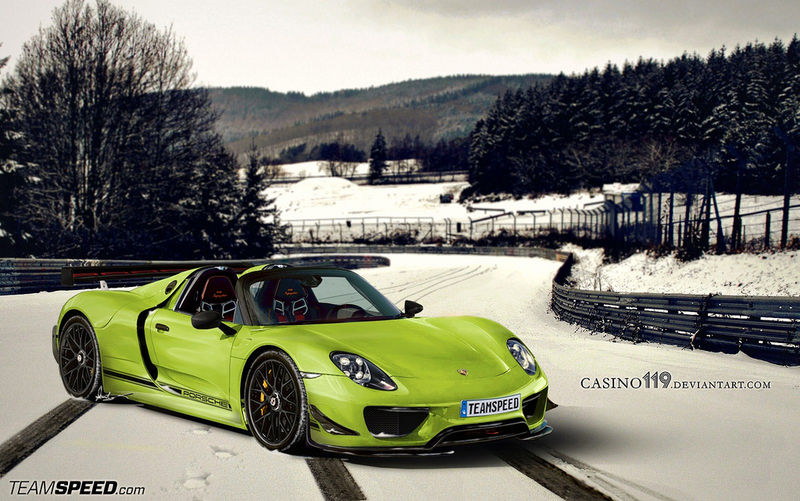 Illustration for article titled Better than a Mango: Porsche 918 "RS"